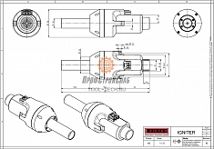 Чертеж тепловентилятора для поджига Leister Igniter BM4