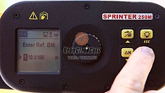 Дисплей цифрового нивелира Leica Sprinter 250М