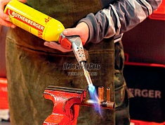 Эксплуатация газовой горелки с пьезоподжигом на баллончик для пайки Rothenberger Super Fire 3 Basic Set