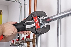 Использование пресс-клещей Rothenberger Standard M42 Использование пресс-клещей Rothenberger Standard M42