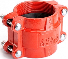 Муфта грувлочная гибкая для ПЭВП, ПЭНД, ПНД труб Lede HDPE-315