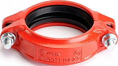 Муфта грувлок жесткая стандартная Lede XGQT1-267 вид сзади Муфта грувлок жесткая стандартная Lede XGQT1-267 вид сзади