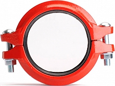 Муфта грувлок жесткая стандартная Lede XGQT1-273 вид сверху Муфта грувлок жесткая стандартная Lede XGQT1-273 вид сверху