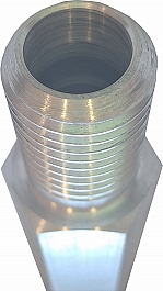 Наружная резьба шестигранных алюминиевых удлинителей для алмазной коронки Kern 1 1/4 UNC, 400 мм Наружная резьба шестигранных алюминиевых удлинителей для алмазной коронки Kern 1 1/4 UNC, 400 мм