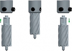 Применение корончатого сверла по металлу Rotorica TCT 56×55мм