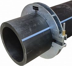 Применение механической скругляющей накладки для удаления овальности ПНД труб ПНДело Кругодел-315 Применение механической скругляющей накладки для удаления овальности ПНД труб ПНДело Кругодел-315