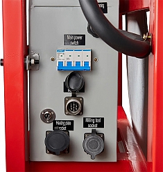 Разъемы электрощита гидравлического стыкового сварочного аппарата для пнд труб Gas Fusion Red-450 (220 V) Разъемы электрощита гидравлического стыкового сварочного аппарата для пнд труб Gas Fusion Red-450 (220 V)