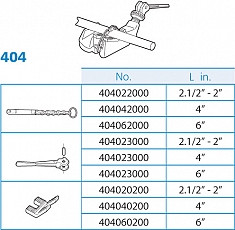 Запасные части цепных тисков для труб Super-Ego 2 1/2"