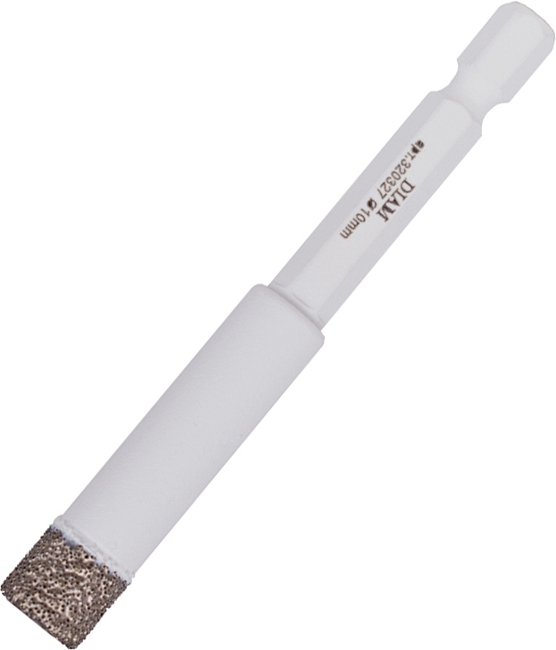 Алмазное сверло вакуумного спекания Diam Extra Line V-Tech HEX-E 1/4" 10 мм