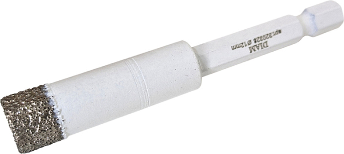 Алмазные сверла вакуумного спекания Diam Extra Line V-Tech HEX-E 1/4" 12 мм