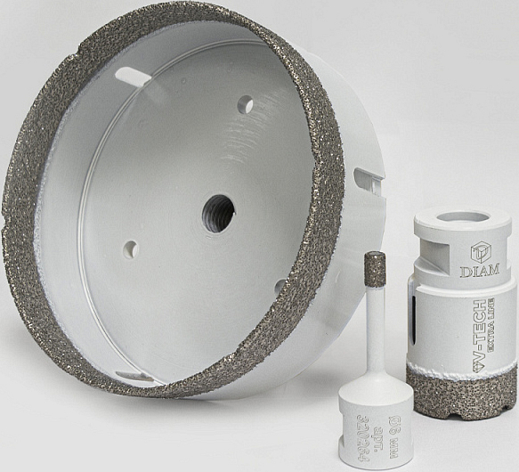 Алмазные сверла вакуумного спекания Diam Extra Line V-Tech M14 6-120 мм Алмазные сверла вакуумного спекания Diam Extra Line V-Tech M14 6-120 мм