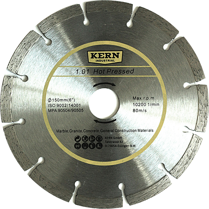 Алмазный диск Kern 1.01 Hot Pressed 150 мм Алмазный диск Kern 1.01 Hot Pressed 150 мм