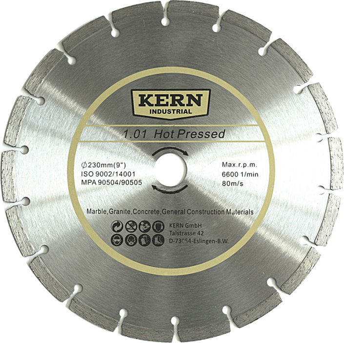 Алмазный диск Kern 1.01 Hot Pressed 230 мм Алмазный диск Kern 1.01 Hot Pressed 230 мм