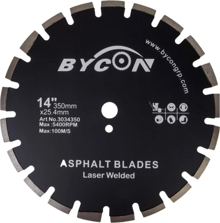 Алмазный сегментный диск Bycon Laser Asphalt 350 мм Алмазный сегментный диск Bycon Laser Asphalt 350 мм