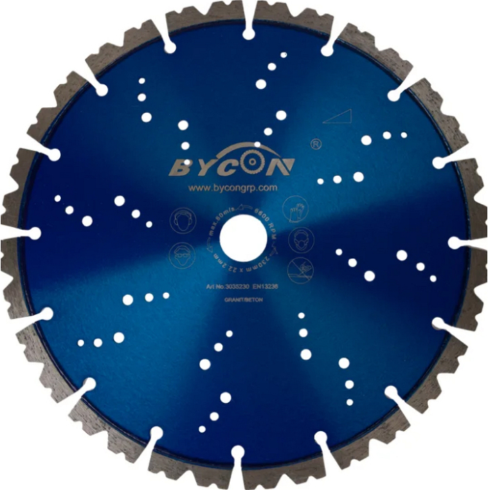 Алмазный сегментный диск Bycon Laser Granit 230 мм Алмазный сегментный диск Bycon Laser Granit 230 мм