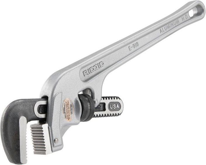 Алюминиевый концевой трубный ключ 18" Ridgid Aluminum Heavy Duty E-918 Алюминиевый концевой трубный ключ 18" Ridgid Aluminum Heavy Duty E-918