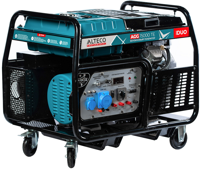 Бензиновый генератор Alteco AGG 15000 TE DUO ракурс 1 Бензиновый генератор Alteco AGG 15000 TE DUO ракурс 1