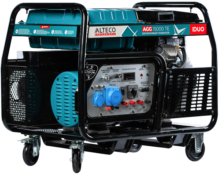 Бензиновый генератор Alteco AGG 15000 TE DUO ракурс 2 Бензиновый генератор Alteco AGG 15000 TE DUO ракурс 2