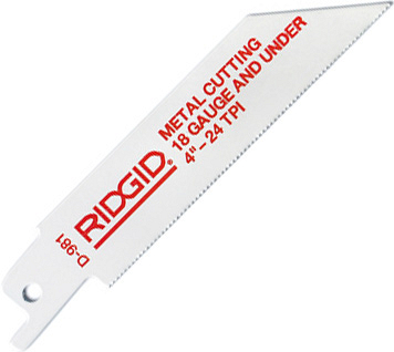 Биметаллические полотна Ridgid для тонкостенных труб и листовой стали Биметаллические полотна Ridgid для тонкостенных труб и листовой стали