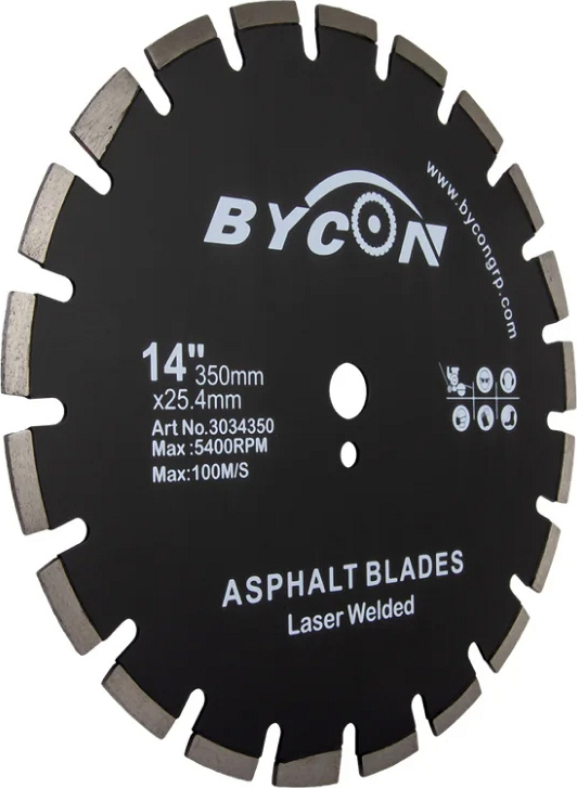 Диск сегментный алмазный Bycon Laser Asphalt 350 мм Диск сегментный алмазный Bycon Laser Asphalt 350 мм