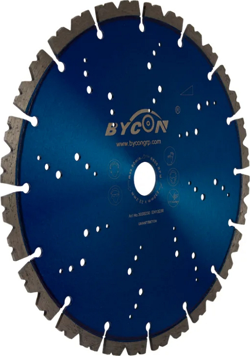 Диск сегментный алмазный Bycon Laser Granit 230 мм Диск сегментный алмазный Bycon Laser Granit 230 мм