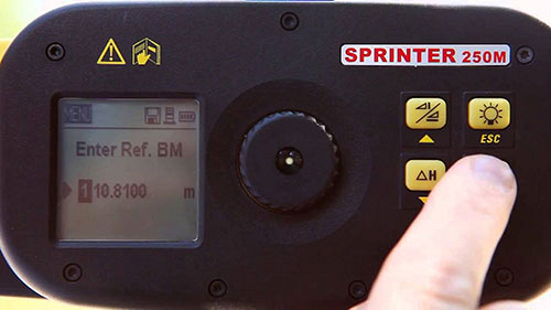 Дисплей цифрового нивелира Leica Sprinter 250М Дисплей цифрового нивелира Leica Sprinter 250М