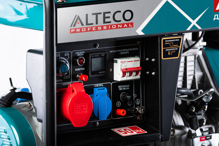 Дизельный генератор Alteco ADG 7500 TE ракурс 6 Дизельный генератор Alteco ADG 7500 TE ракурс 6