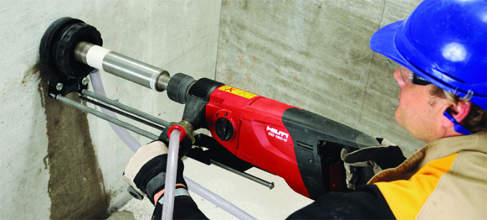 Эксплуатация ручной установки алмазного бурения Hilti DD 150-U Эксплуатация ручной установки алмазного бурения Hilti DD 150-U