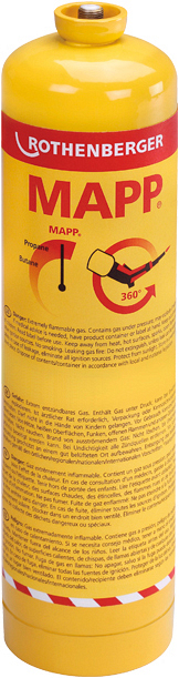Газовый баллончик для горелки Rothenberger Mapp Gas Газовый баллончик для горелки Rothenberger Mapp Gas