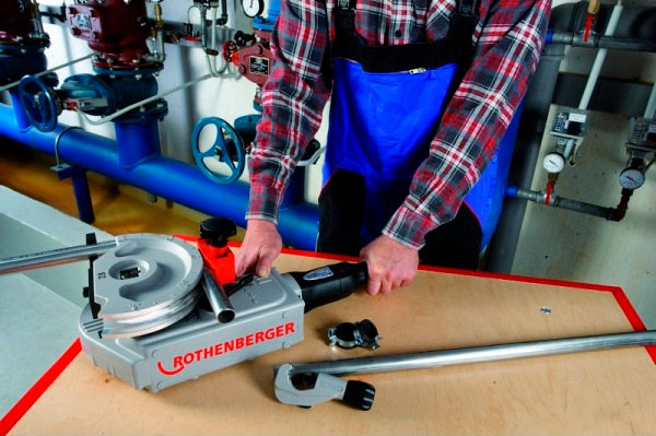 Использование электрического трубогиба Rothenberger Robend 3000 Basic Set
