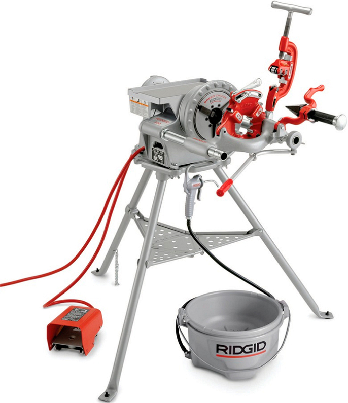 Использование универсального электропривода с ручной смазкой Ridgid 300 Использование универсального электропривода с ручной смазкой Ridgid 300