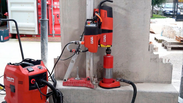 Использование водосборных колец Hilti DD-WCS-122 Использование водосборных колец Hilti DD-WCS-122