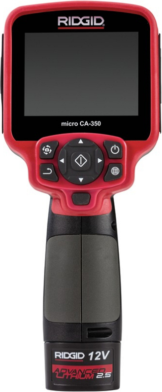 Камера для видеодиагностики Ridgid micro CA-350 вид спереди Камера для видеодиагностики Ridgid micro CA-350 вид спереди