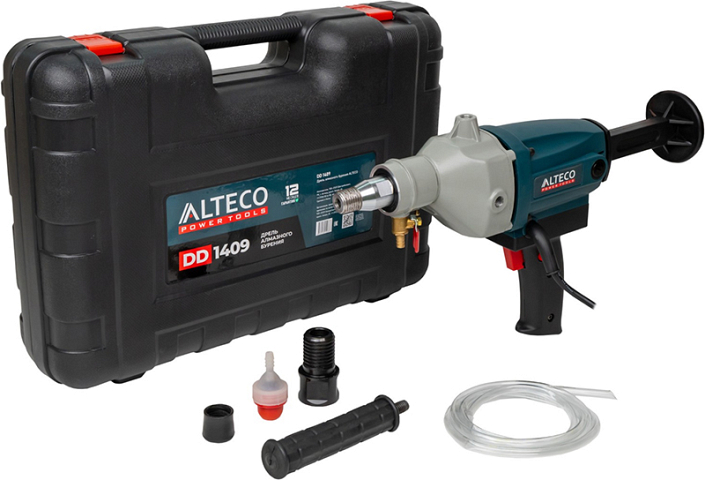 Комплектация дрели алмазного бурения Alteco DD 1409