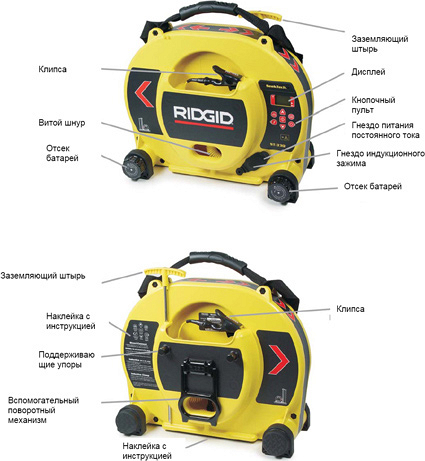 Компоненты генератора сигналов Ridgid SeekTech ST-33Q Компоненты генератора сигналов Ridgid SeekTech ST-33Q