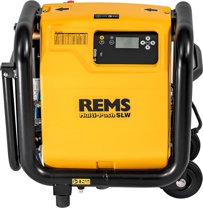Компрессор для промывки системы отопления Rems Multi-Push SLW вид спереди