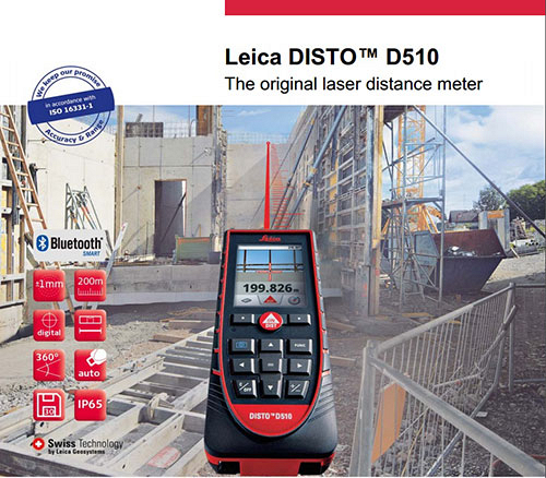 Многофункциональность лазерного дальномера Leica Disto D510