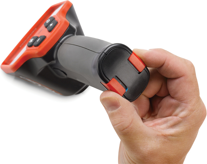 Открытие отсека для батареек ручной видеоинспекционной камеры Ridgid micro CA-100 Открытие отсека для батареек ручной видеоинспекционной камеры Ridgid micro CA-100