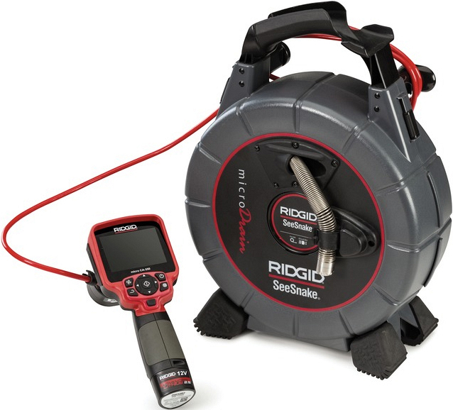 Подключение камеры для видеодиагностики Ridgid micro CA-350 к SeeSnake microDrain Подключение камеры для видеодиагностики Ridgid micro CA-350 к SeeSnake microDrain
