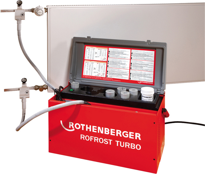 Применение аппарата для заморозки труб Rothenberger Rofrost Turbo 1 1/4" Применение аппарата для заморозки труб Rothenberger Rofrost Turbo 1 1/4"