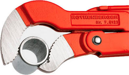 Применение газового ключа S-образные губки 45° Rothenberger Super S 45°-1/2" Применение газового ключа S-образные губки 45° Rothenberger Super S 45°-1/2"