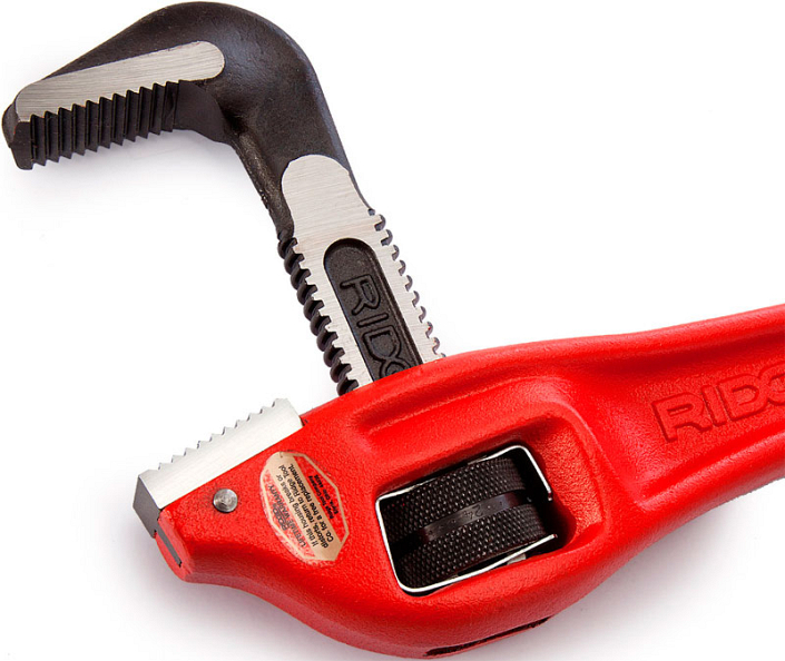 Раскрытие коленчатого трубного ключа Ridgid OffSet Heavy Duty 14" Раскрытие коленчатого трубного ключа Ridgid OffSet Heavy Duty 14"