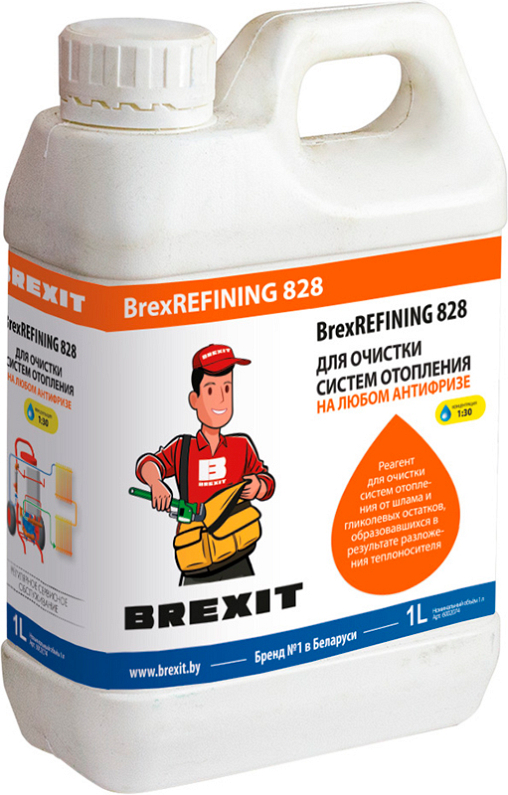 Реагент для промывки системы отопления на любом антифризе Brexit BrexRefining 828 Реагент для промывки системы отопления на любом антифризе Brexit BrexRefining 828