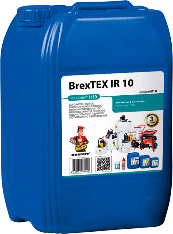Реагент для промывки теплообменников и систем отопления Brexit BrexTex IR 10 Реагент для промывки теплообменников и систем отопления Brexit BrexTex IR 10