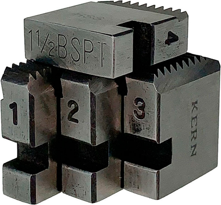 Резьбонарезные гребенки для электрических клуппов Kern BSPT R HSS 1/2" Резьбонарезные гребенки для электрических клуппов Kern BSPT R HSS 1/2"