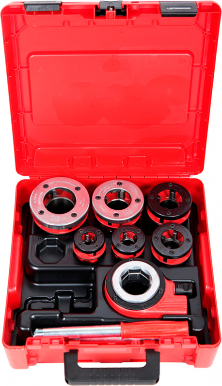 Ручной резьбонарезной клупп Rothenberger Super Cut Set BSPT R 1"-1 1/4"-1 1/2"-2" Ручной резьбонарезной клупп Rothenberger Super Cut Set BSPT R 1"-1 1/4"-1 1/2"-2"