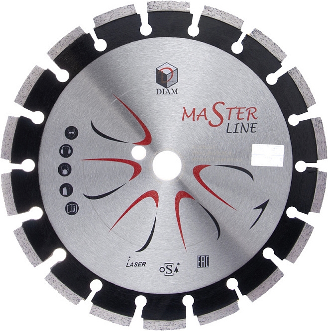 Сегментный алмазный круг Diam Master Line 1A1RSS Асфальт 300 мм Сегментный алмазный круг Diam Master Line 1A1RSS Асфальт 300 мм