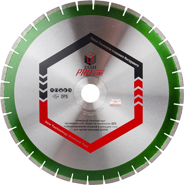 Сегментный алмазный круг Diam Pro Line 1A1RSS Гранит 500 мм Сегментный алмазный круг Diam Pro Line 1A1RSS Гранит 500 мм