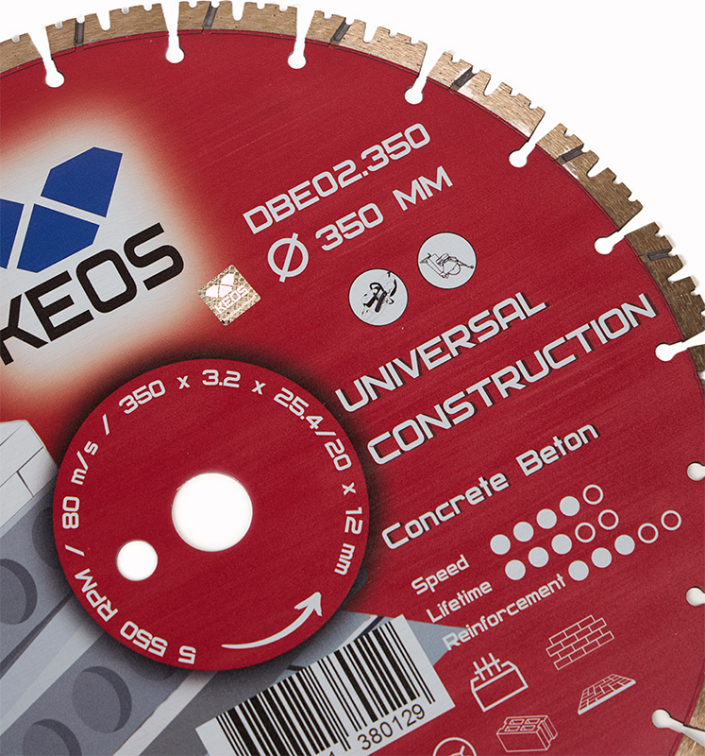 Сегменты диска алмазного сегментного Keos Universal Construction 350 мм Сегменты диска алмазного сегментного Keos Universal Construction 350 мм