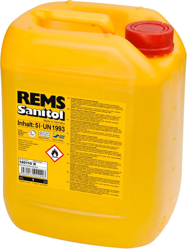 Синтетическая смазка для нарезания резьбы Rems Sanitol 5 л